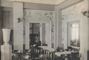 Détail-Fresque du restaurant Francillon-Savoie/Provence-1942