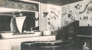 Détail-Fresque du restaurant Francillon-Les Landes-1942