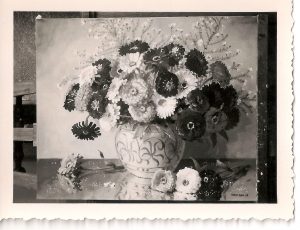 Bouquet : Huile sur toile
