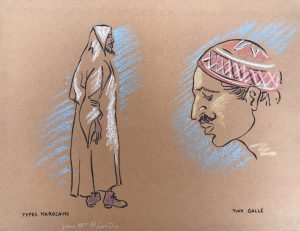 Type marocain : crayons sur papier - Commande