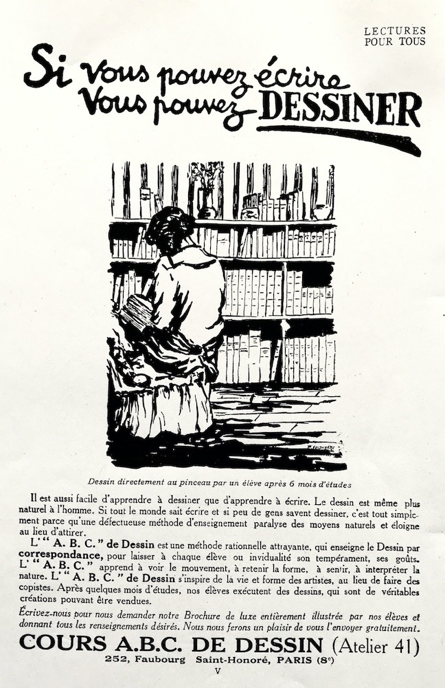 Cours de dessin A.B.C Paris